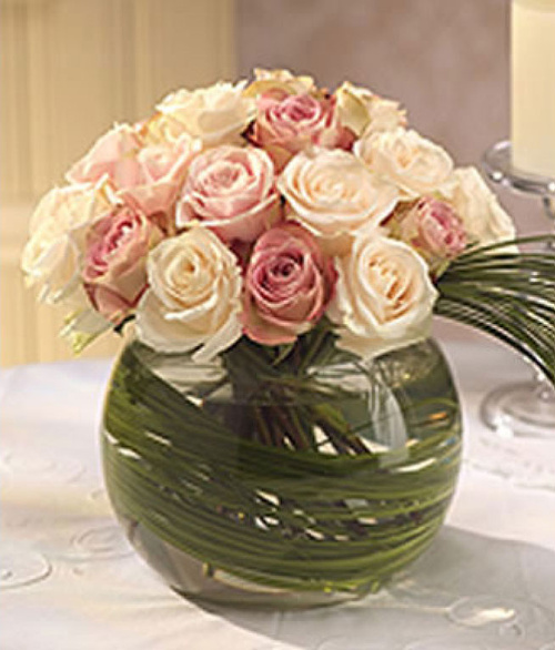 Blush Pink Rose Bowl