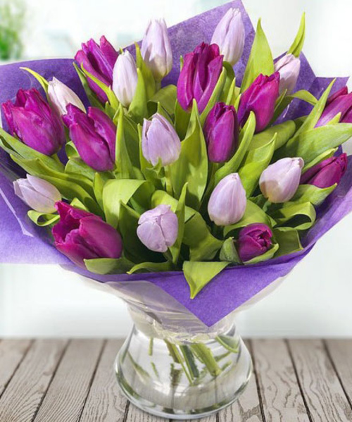 Tulip Delight Hand Tied Bouquet