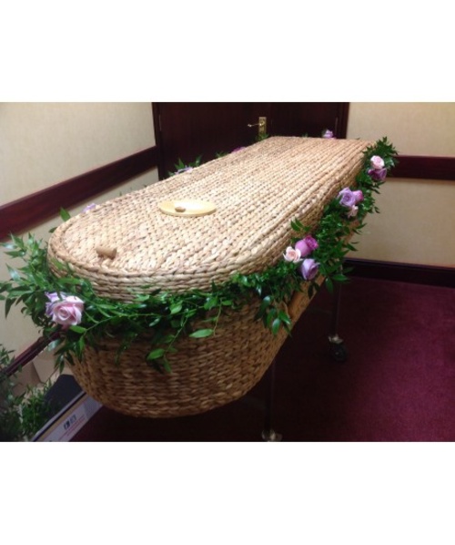 Wicker Coffin Garland 