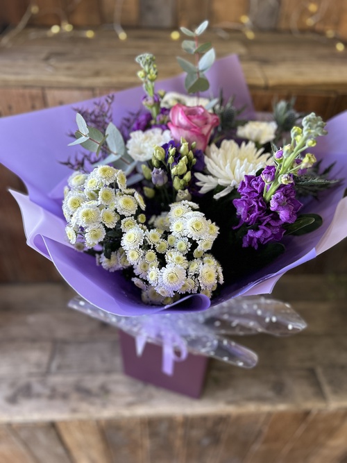 Purple and White Aqua Bouquet 