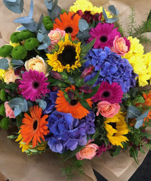 Mega Bright Big Hand Tied Bouquet