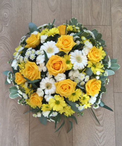 Mixed Flower Posy Yellow and White