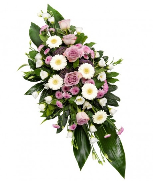 Lilac and ivory Double Ended Oasis Spray 30 inch