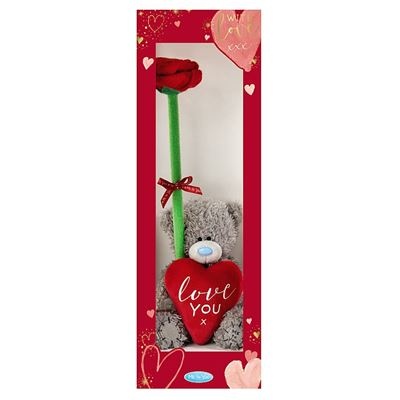 Red Rose and Bear Gift Box 