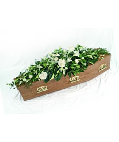 Calla Lily and Anthurium Coffin Spray