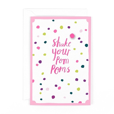 Shake your Pom Poms card