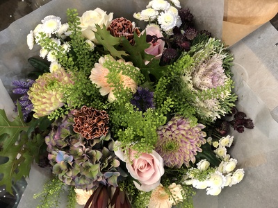 Antique Seasonal Hand Tied Bouquet 