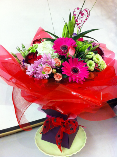 Wild Thing ( you make my heart sing!) Aqua Bouquet