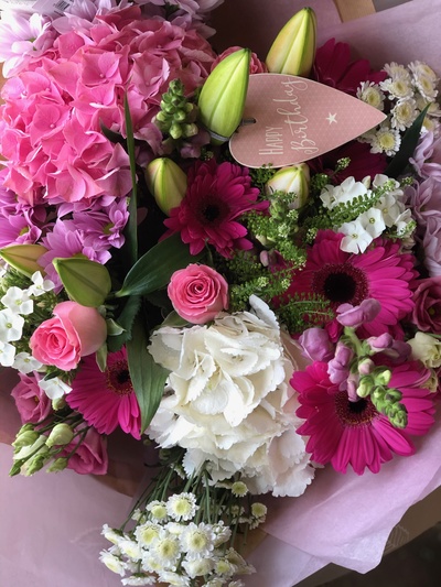Birthday Aqua Bouquet 