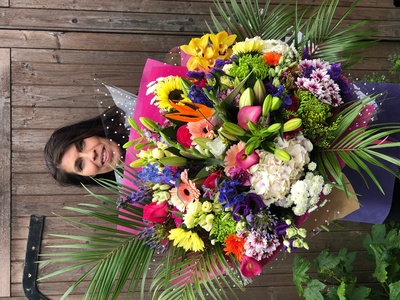 Super Bright Mega Hand Tied Bouquet 