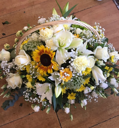 Yellow Sympathy Basket 