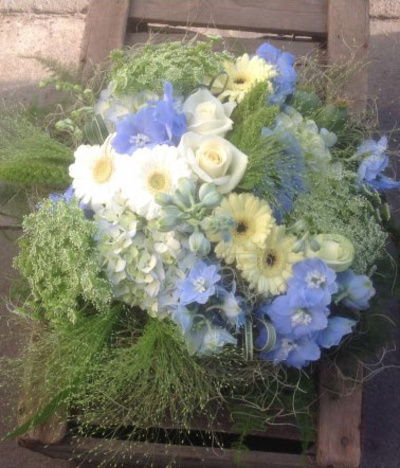 Country Posy blue and white
