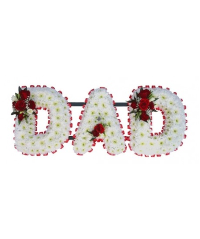 DAD tribute red and white 
