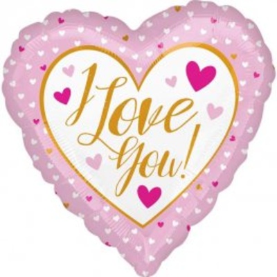 Pink I Love You Balloon 