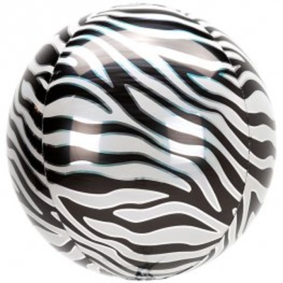 Zebra Orbz Balloon